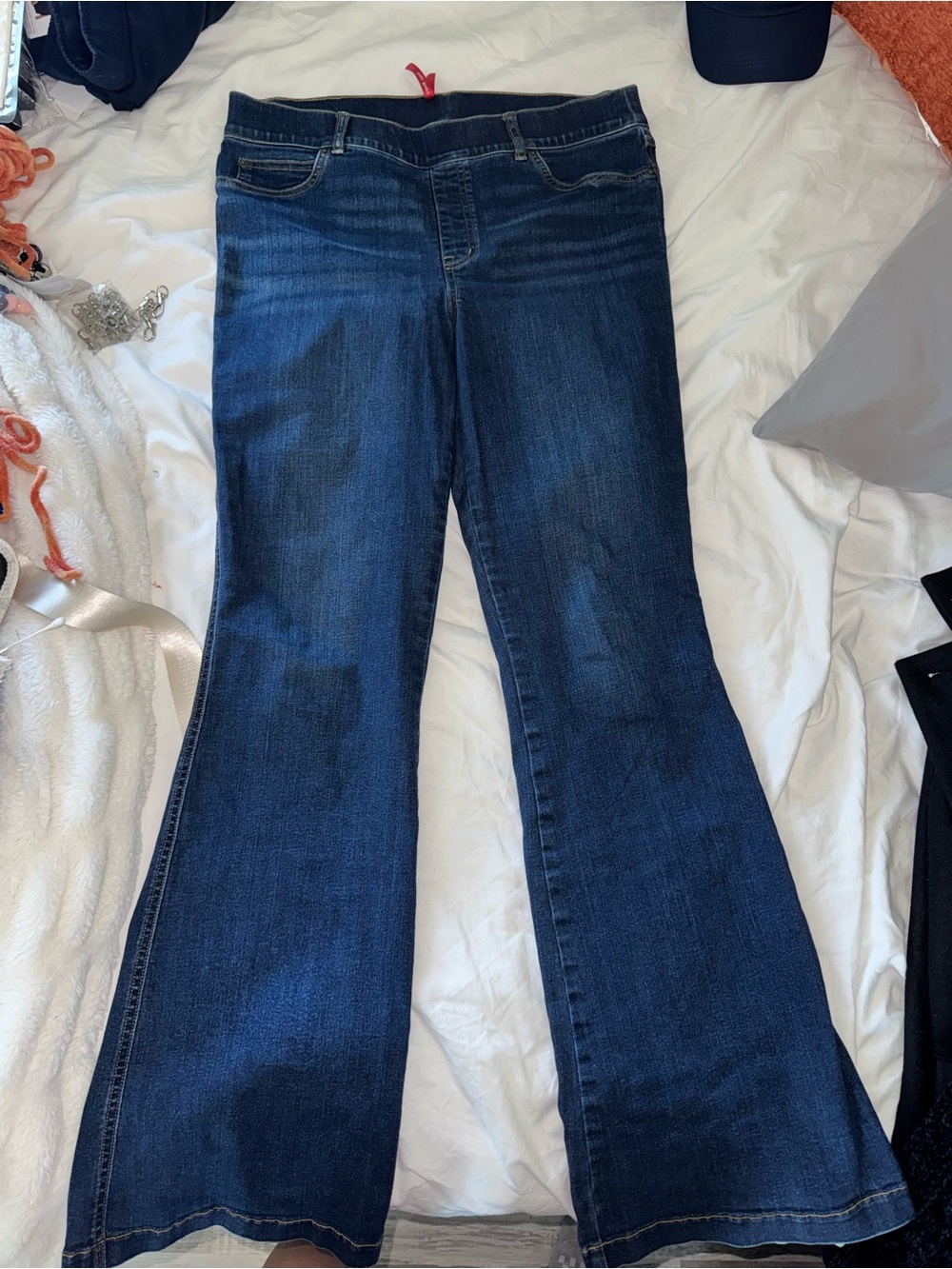 SPANX Dark Blue Flare Jeans